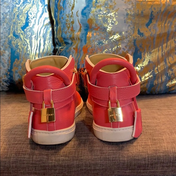 Buscemi Leather High-Top Sneakers - Picture 2 of 6